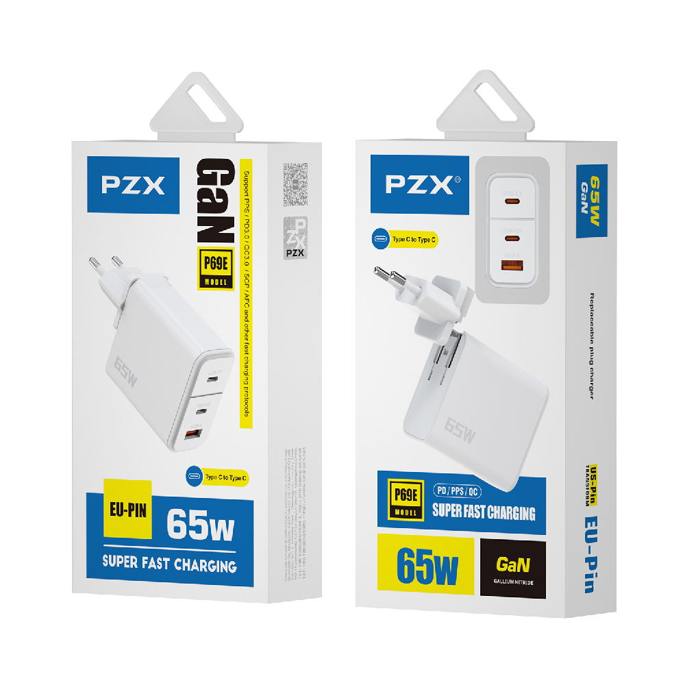 Pzx Chargeur Super Fast P69e  2 Pd3.0 + Qc 65w