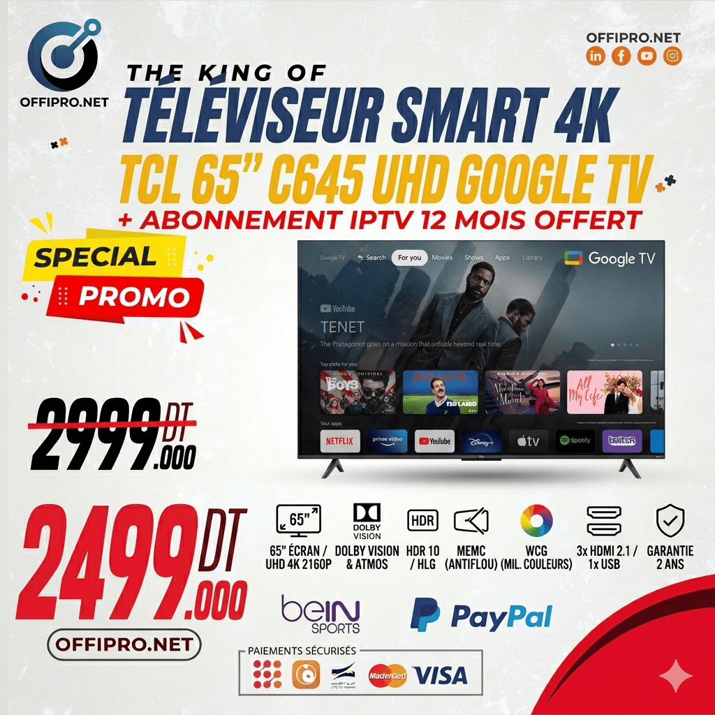 Tv Tcl 65'' Smart Android P735 Google Uhd 4k