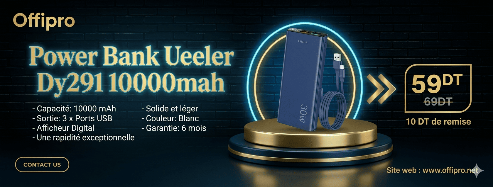 Power Bank Ueeler Dy291 10000mah