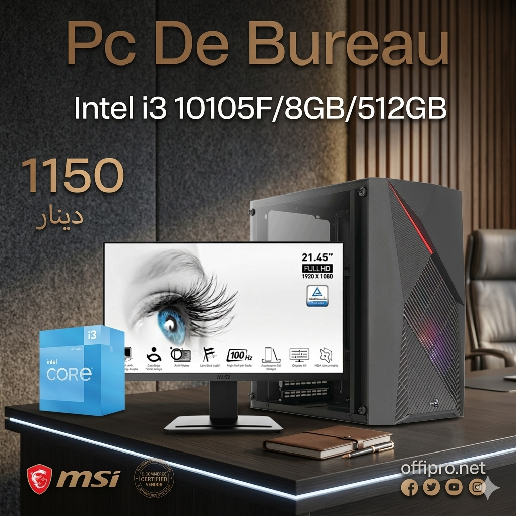 Pc De Bureau Gamer I3 10è Gén 8go