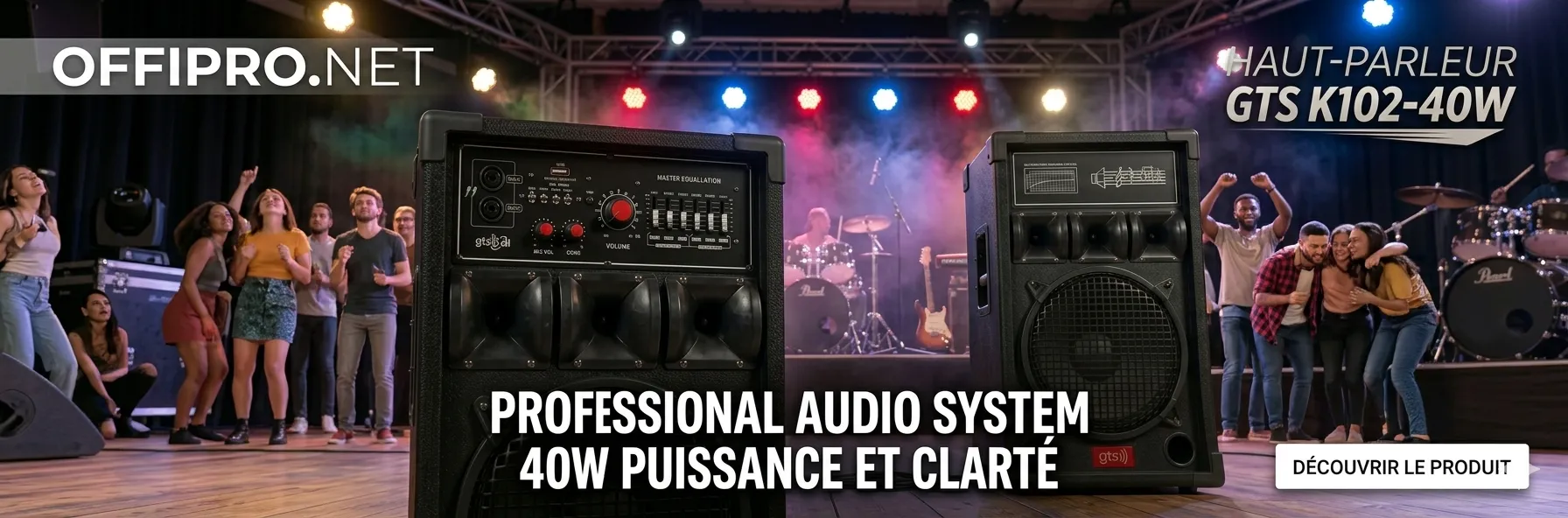 Haut Parleur Gts K102 40w